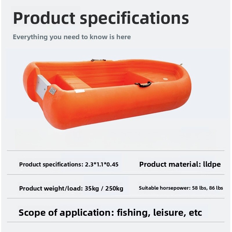 2.3-4.3 متر قارب البولي ايثيلي - مراجعة Fishing Boat Outboard Motor وسعره